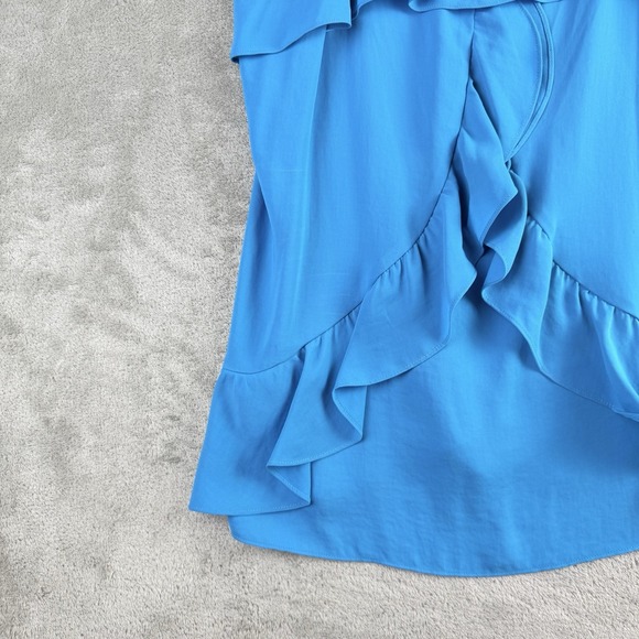 Banana Republic Tank Top Womens Large Blue Spaghetti Strap Sleeveless Blouse - Picture 8 of 14